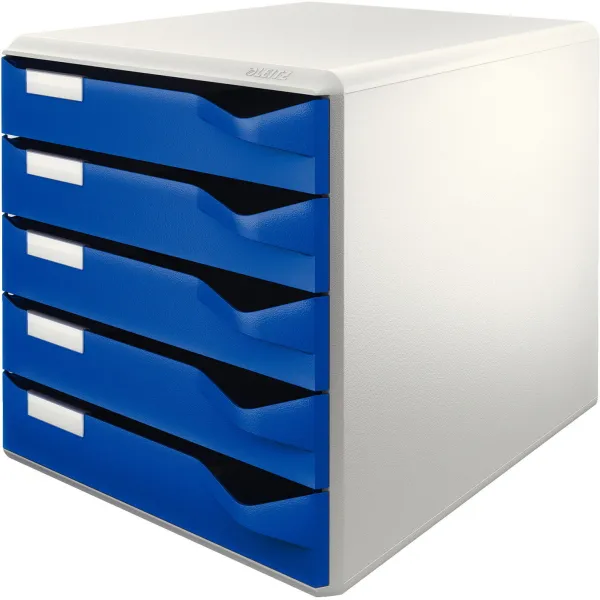 Leitz Post y Form mueble con cajones azul/blanco