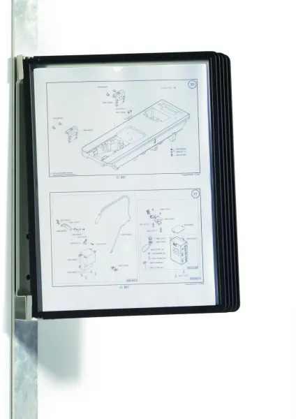 Durable Vario Magnet Sistema de Registro Magnético Negro A4