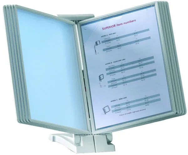 Q-connect A4 Sistema de archivo con soporte de mesa gris claro